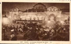 CPA Vichy Le Casino Concert Du Soir