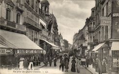CPA Vichy Rue De Nimes Vue Prise Des Quatre Chemins