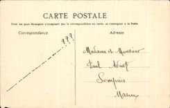 CPA Fantaisie 1er avril poisson (dessin a la main)