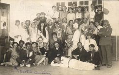 Compania teatral verdadera de la foto