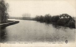 CPA Rethondes Vue sur l'Aisne