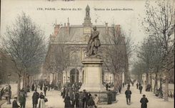 CPA Paris mairle du 11eme Statue de Ledru Rollin