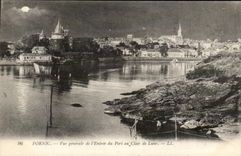 CPA Pornic Vue general de l'Entree du Port au Clair de Lune