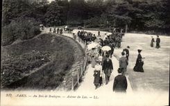 CPA Paris At the Aulour Bois de Boulogne of the Lake