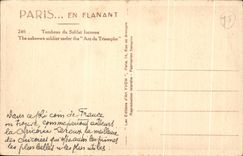 CPA Paris En Flanant Tombeau Du Soldat Inconnu Militaria