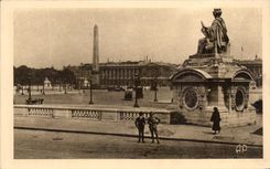 CPA Paris Places Harmony And Obelisque De Louqsor