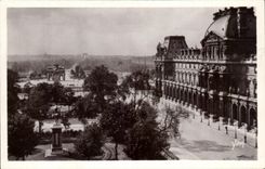 CPA Paris mientras que Strolling View sobre el detalle de Tileries del Louvre