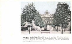CPA Paris Le College Massillon Sur Le Quai Des Celestins