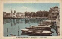 CPA Enghien les Bains the Casino and the house of the Lake