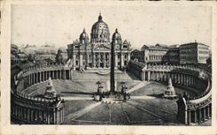 CPA Roma Piazza Basilica Pietro