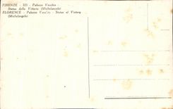 CPA Firenze Palazzo Vecchio Statua della