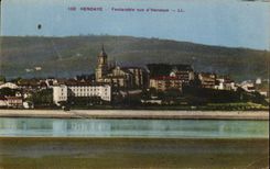 CPA Hendaye Fontarabie vue d'Hendaye