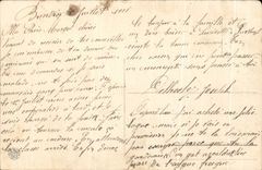 Parte posterior de CPA Nuova Italia Redenta Trento Chiesa S Apdliudte Trento