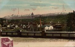 CPA Pau Landscape and the chain of the Pyrenees