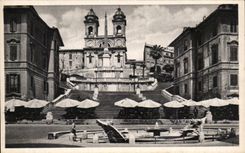 CPA Roma Chiesa della Trinita del Monti