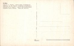 CPA Roma Interno Pietro Altare della Confessione