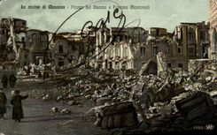 CPA el Duomo E Fontana Montorsoli de la plaza de Messina de los di del rovine