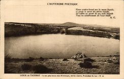 CPA Poetic Auvergne Gour de Tazenat One of the Beautiful Sites of Auvergne