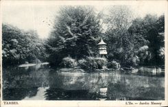 CPA Tarbes L'Ile Jardin Massey