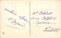 CPA Biarritz Le Rocher de la Vierce Pamn gros Temps