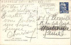 CPA Biarritz Jardins et Villas de la Cotes des basques