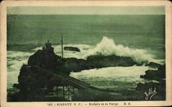 CPA Biarritz La Rocher de la Vierge 