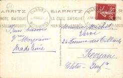 CPA Biarritz La Rocher Percee et le Rocher de la Vierge