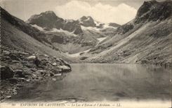 CPA Environs De Cauterets the Lake Estom And Ardiden
