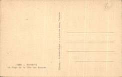 CPA Biarritz La Plage de la Cote des Basques