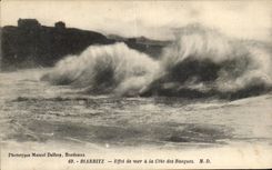 CPA Biarritz Effet de Mer a la Cote des Basques