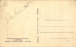 CPA Biarritz La Rocher du Basta Grosse mer