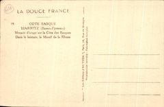 CPA Biarritz Menace d'Orage Sur la Cote des Basques Dans le Lointaine le Massif de la Rhune