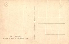 CPA Biarritz L'Heure du Bain Sur la Grande Plage