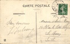 CPA Cauterets Cascade De Lutour Falls