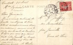 CPA the Pyrenees Cauterets Route of Bridge of Spain Cascades of the Step Bear