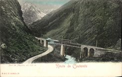 CPA Pont de Majoba has Route of cauterets