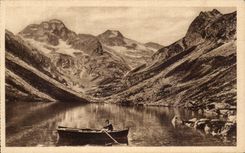 CPA Cauterets the Lake Essom Valley of Lutour