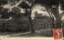 CPA Biarritz Vue Vers la Villa Belza