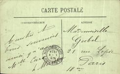 CPA Biarritz Vue Vers la Villa Belza