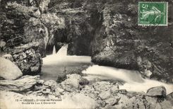 CPA Gedre Grotte de Palasset Route de Luz a Gavarnie