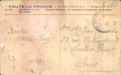 CPA Gavarnie Cascade d'Ossoue Au Sommet De La Montagne Notre Dame Des