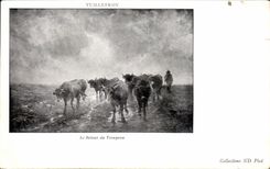 CPA Vuillefroy Le Retour du Troupeau Vaches