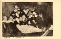 CPA Rembrandt De anatomische les 