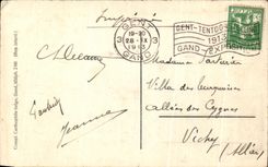 CPA L'Adoration De l'Agneau Cathedrale St Bavon Gand