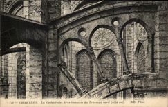 CPA Chartres La Cathedrale Ares Boutants du Transept nord