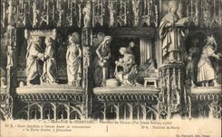 CPA Cathedrale de Chartres Pourtour du Choeur Nativite de Marie