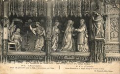 CPA Cathedrale de Chartres Pourtour du Choeur La visitation