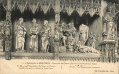CPA Cathedrale de Chartres Pourtour du Choeur Le massacre des innocents