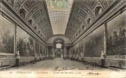CPA Versailies Le Chateau Galerie des Batailles