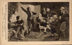 CPA Rouget De Lisle chantant pour la preniere fois la Marseillaisse 